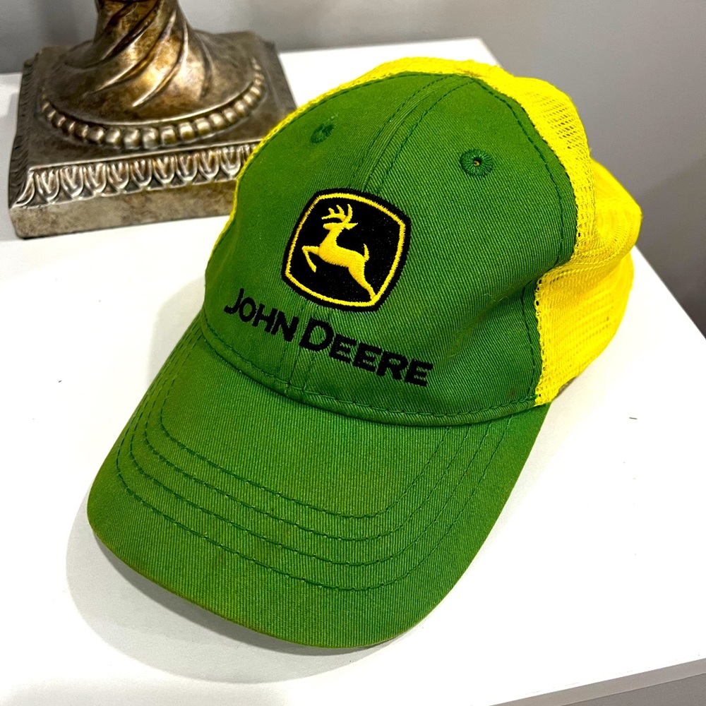 John Deere Yellow and Green Mesh Cap